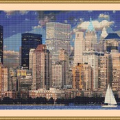 New York Skyline Cross Stitch Pattern