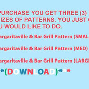 ( CRAFTS ) Margaritaville & Bar Grill Cross Stitch Pattern***LOOK***Buyers Can Download Your Pattern As Soon As They Complete The Purchase