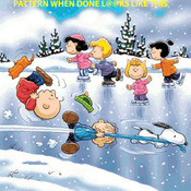 Peanuts Ice Skateing Cross Stitch Pattern***L@@K***Buyers Can Download Your Pattern As Soon As They Complete The Purchase