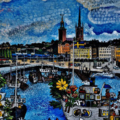 Stockholm Cross Stitch Pattern