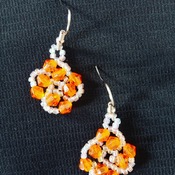 Handmade Orange Earrings Jewellery