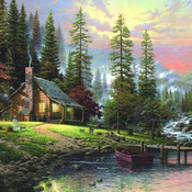 CRAFTS A Peaceful Retreat  Cross Stitch Pattern***L@@K***Buyers Can Download Your Pattern As Soon As They Complete The Purchase