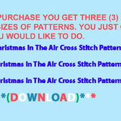 CRAFTS Christmas In The Air Cross Stitch Pattern***LOOK***