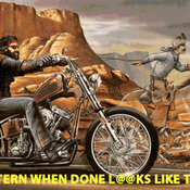 CRAFTS Ghost Rider Biker Cross Stitch Pattern***LOOK***Buyers Can Download Your Pattern As Soon As They Complete The Purchase