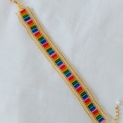 Handmade Rainbow Flat Bracelet Jewellery