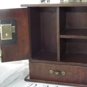 LOCKABLE Handmade UP-CYCLED - AGED Display Armoire. Internal Shelf and base drawer. Lockable side cabinet. Mortise Lock and key box.
