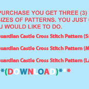CRAFTS Kinkade Guardian Castle Cross Stitch Pattern***LOOK***Buyers Can Download Your Pattern As Soon As They Complete The Purchase
