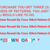 CRAFTS Winter Roundup Cross Stitch Pattern***L@@K***Buyers Can Download Your Pattern As Soon As They Complete The Purchase