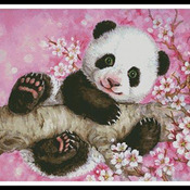 CRAFTS Cherry Blossom Panda Cross Stitch Pattern***L@@K***Buyers Can Download Your Pattern As Soon As They Complete The Purchase