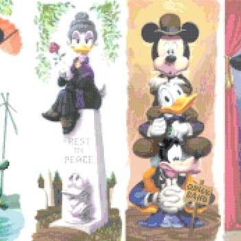 Counted Cross Stitch pattern disney haunted mansion 276 * 173 stitches CH1121