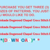 CRAFTS Dogwood Chapel Cross Stitch Pattern***L@@K***Buyers Can Download Your Pattern As Soon As They Complete The Purchase