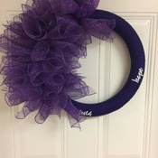 Pancreatic Cancer Awareness Wreath