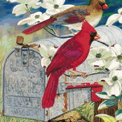 CRAFTS Red Bird Express Cross Stitch Pattern***L@@K***Buyers Can Download Your Pattern As Soon As They Complete The Purchase