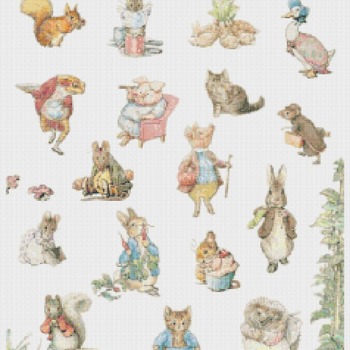 counted cross stitch pattern The world of potter 238*337 stitches CH1020