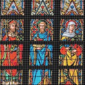 counted stitch pattern Saint Bavo church stained 276 * 322 stitches CH2051A