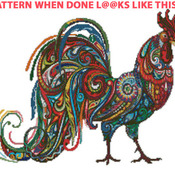 A Vibrant Rooster Cross Stitch Pattern***LOOK***Buyers Can Download Your Pattern As Soon As They Complete The Purchase