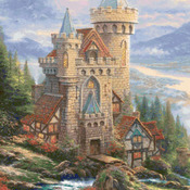 CRAFTS Kinkade Guardian Castle Cross Stitch Pattern***LOOK***Buyers Can Download Your Pattern As Soon As They Complete The Purchase