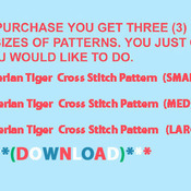 ( CRAFTS ) Siberian Tiger Cross Stitch Pattern***L@@K***Buyers Can Download Your Pattern As Soon As They Complete The Purchase
