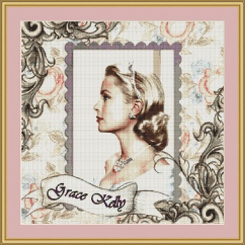 Grace Kelly Cross Stitch Pattern