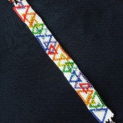 Handmade Triangle Rainbow Multi Colour Bracelet Jewellery
