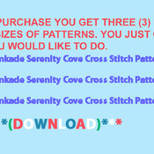 ( CRAFTS ) Kinkade Serenity Cove Cross Stitch Pattern***L@@K***Buyers Can Download Your Pattern As Soon As They Complete The Purchase