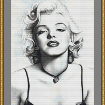 Marilyn Munroe Cross Stitch Pattern