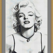 Marilyn Munroe Cross Stitch Pattern