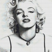 Marilyn Munroe Cross Stitch Pattern