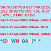 Noahs Ark Cross Stitch Pattern***LOOK***
