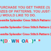 CRAFTS Yosemite Splendor Cross Stitch Pattern***LOOK****Buyers Can Download Your Pattern As Soon As They Complete The Purchase