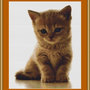 A Sweet Kitten Cross Stitch Pattern