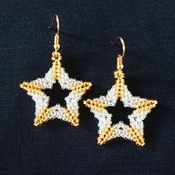 Handmade Silver Gold Open Shape Star Earrings Jewellery