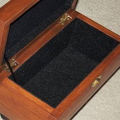 FREE POST - Aged Deluxe HANDMADE 3 tone REAL WOOD Jewellery Box. Trinket keepsake Box & Wooden Storage Box.