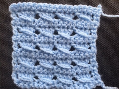 Crochet Baby Blanket Stitch Tutorial #2