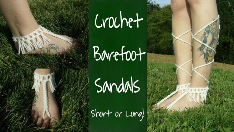 Crochet Barefoot Sandals | Crochet Barefoot Sandals Boho Style