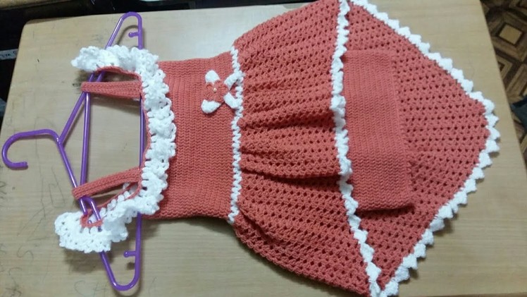 CROCHET DRESS FOR 2 TO 3 YRS. BEGINNERS FRIENDLY.