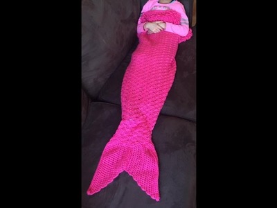 Crochet mermaid tail blanket pattern YouTube