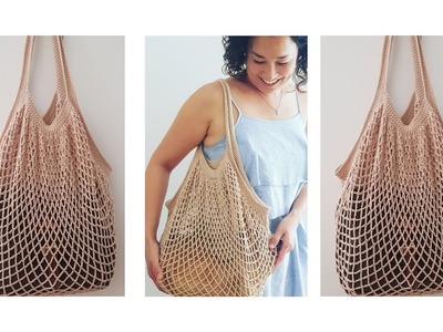 Crochet Net Bag step by step. Part1