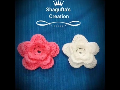 Crochet Rose Flower. 