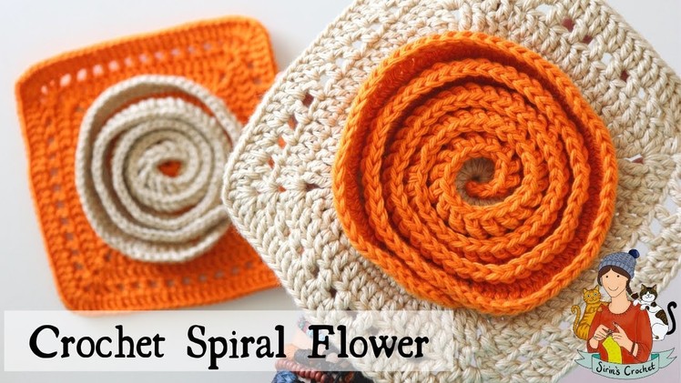 Crochet Sprial Flower Motif
