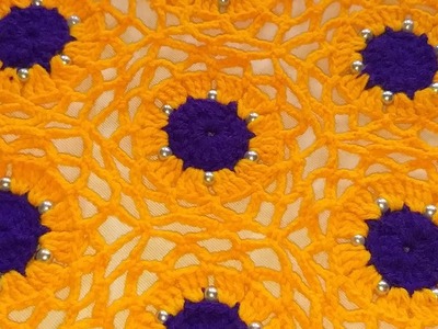 Crosia design, woolen rumal design, crochet designg,#109 ,by || Santosh all art ||