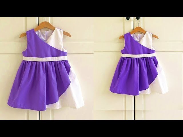 Diy Designer Baby Frock For 3 to 4 Year Cutting & Stitching Full Tutorial