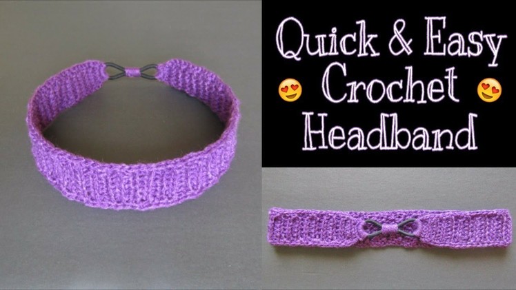 Easy Crochet Headband Tutorial