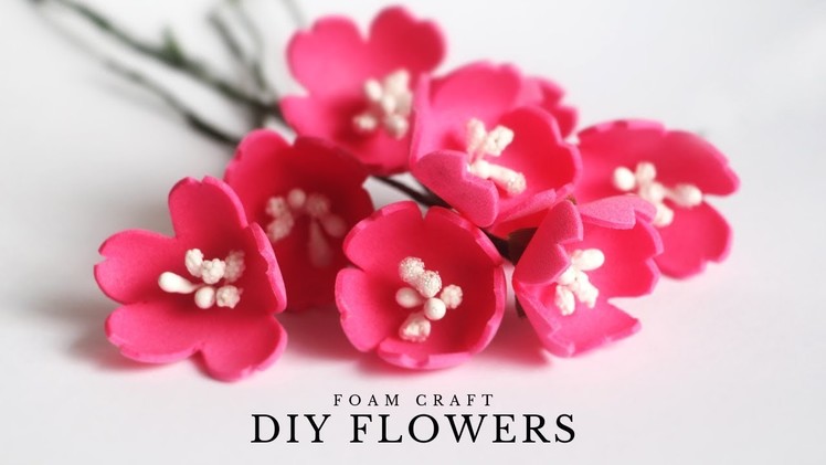 Foam Sheet Flowers | Easy Foam Flowers for DIY Home Decor | Flower Making at Home
