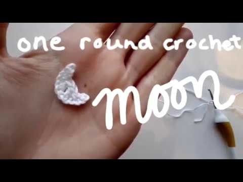Free moon pattern, made in one row | amigurumi crochet tutorial