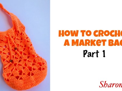 How to Crochet A Boxed Mesh Stitch Market Bag