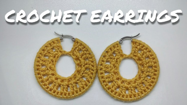 How to Crochet a "Circle" Hoop Earrings