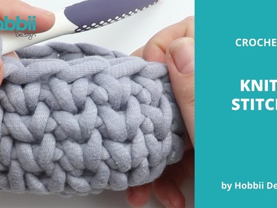 How to Crochet the Knit Stitch + Free Pattern