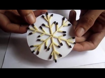 Matchstick SnowFlake home decoration craft