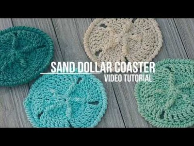 Sand Dollar Coaster Crochet Pattern tutorial